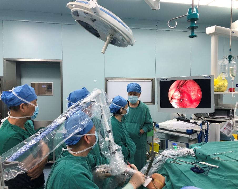 我院头颈外科成功实施支撑喉镜内镜辅助co2激光切除喉肿物手术