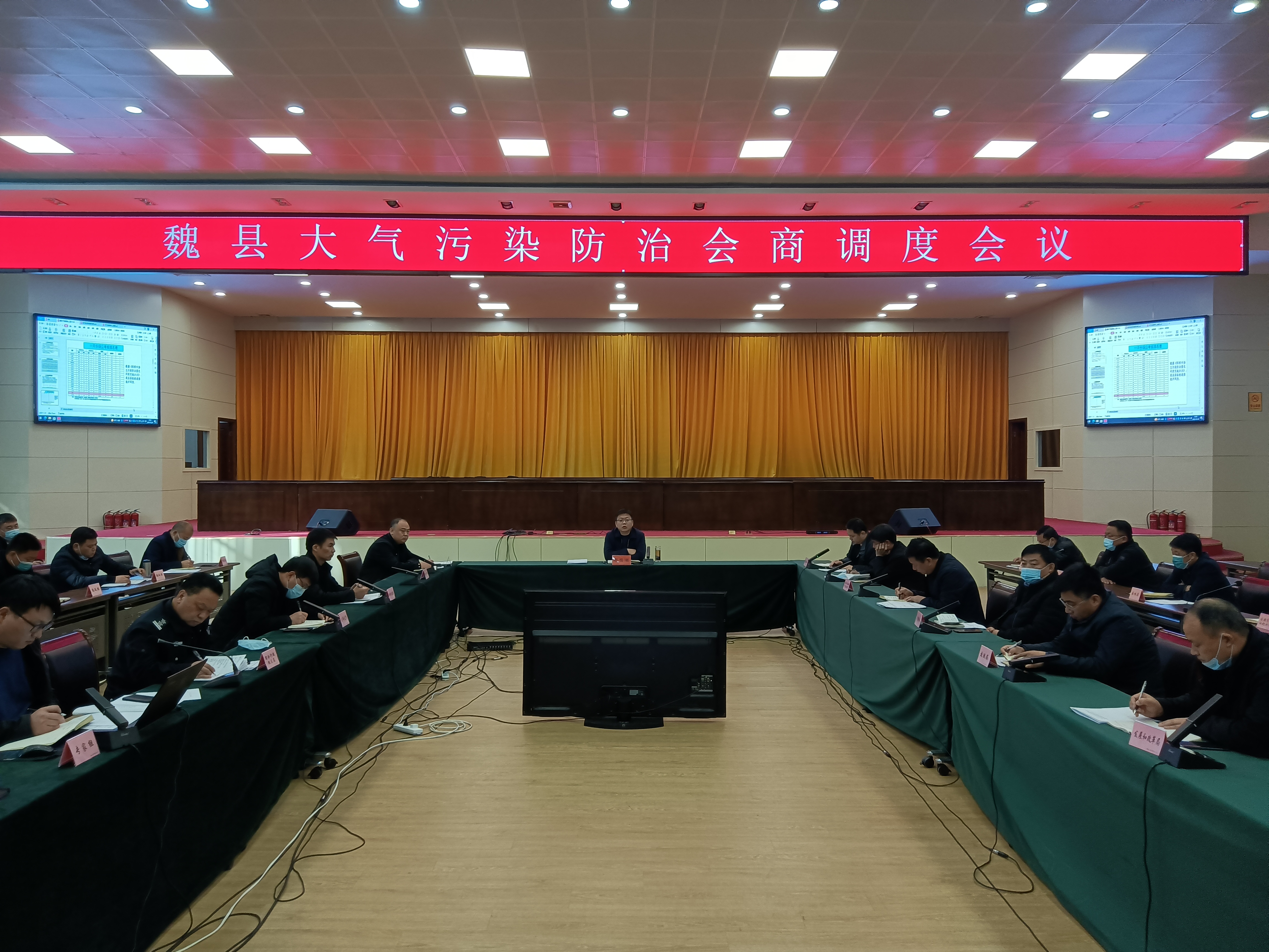 魏县政府副县长张俊刚召开大气污染防治会商调度会议 邯郸市人民