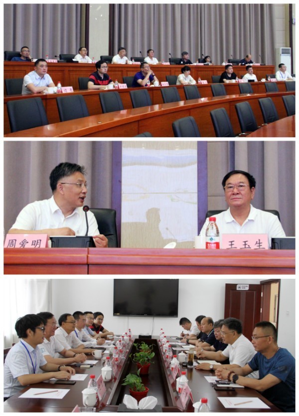 中防总经理王玉生,副总经理郭保新,副总经理魏为等人热情接待了调研团
