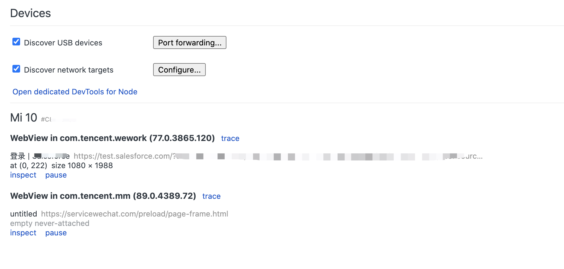 Chrome Inspect Devices Not Working