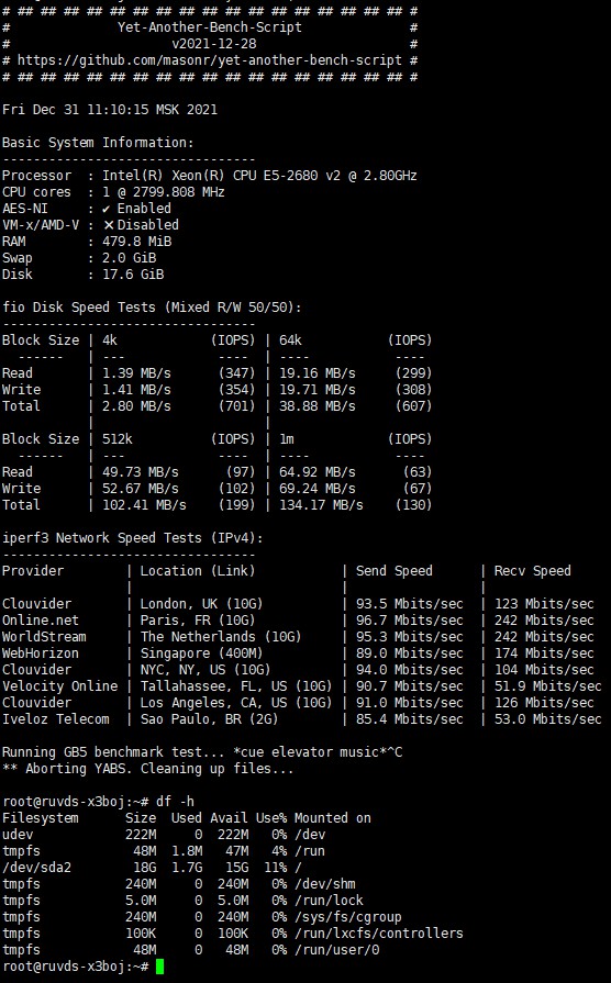 [特价VPS]  五毛VPS年付54还能开出20G硬盘的？