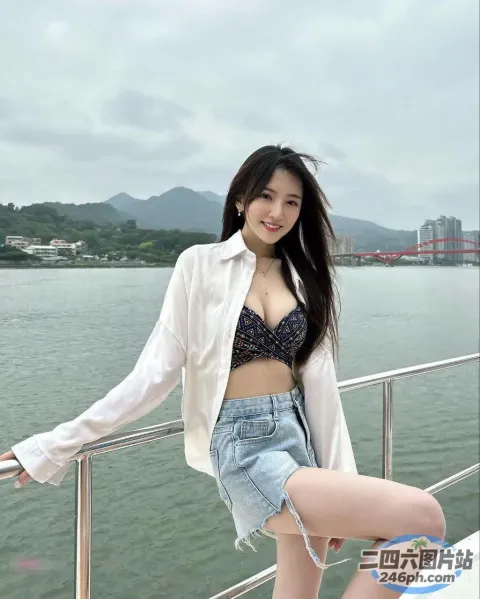 一名女子站在靠近水体的船上的特写镜头