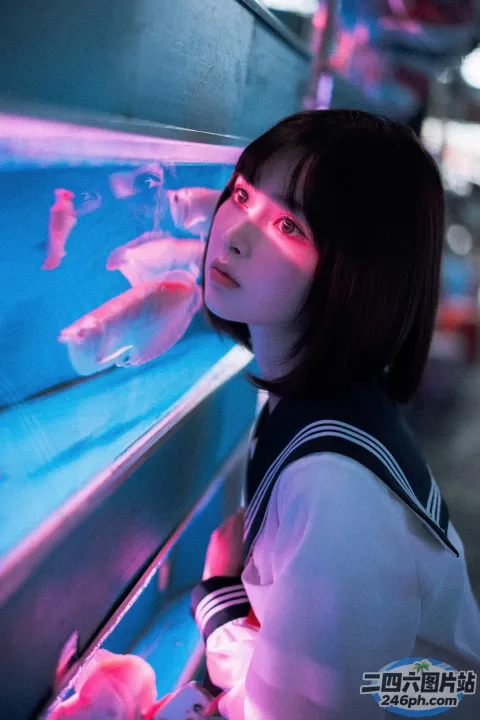 歌词大意： 有一个女人在鱼缸里看着鱼