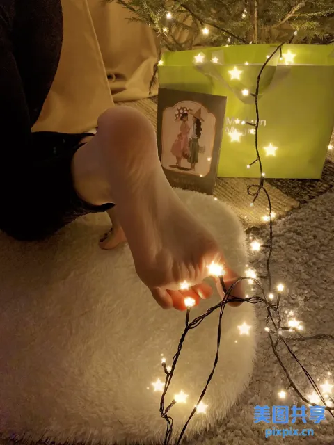 地毯上有一串灯的 Araffes 脚