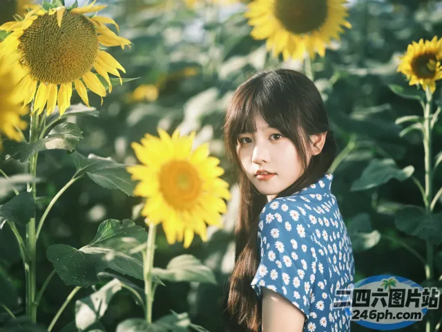 歌词大意： 有一个女人站在一片向日葵田里